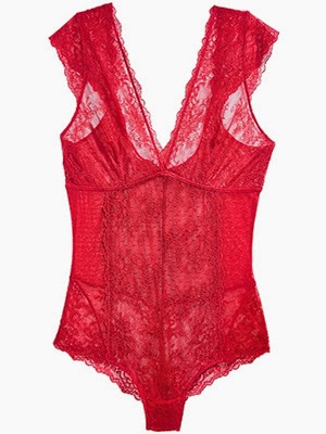 body encaje Lidl Jolinesse moda intima rojo