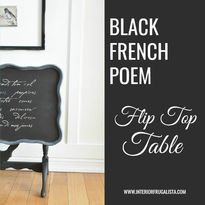 Flip Top Table Makeover