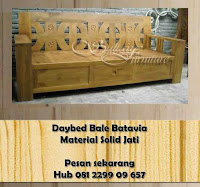 supplier mebel jati jual mebel jati Jepara, daybed bale bale jati minimalis furniture Indonesia