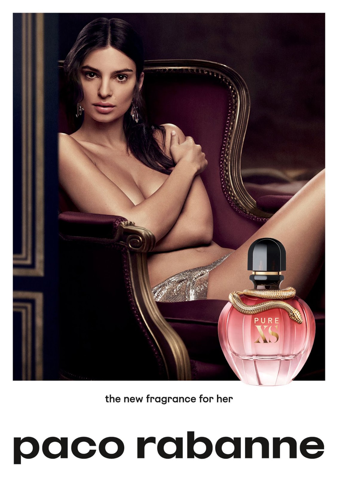 Emily Ratajkowski naked photoshoot Paco Rabanne’s Perfume Campaign