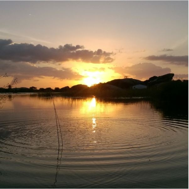 Pôr do sol no açude de Chaval | Por Frank Carneiro