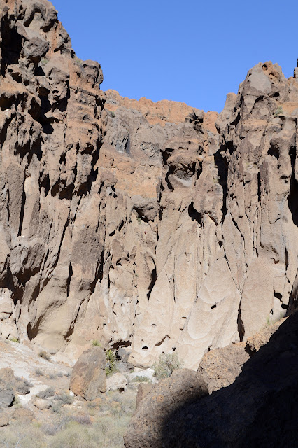 rocks seem to droop from above