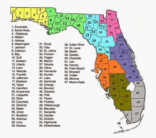Map Of Florida Cities And Towns