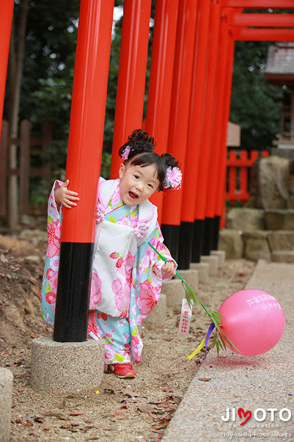 豊中稲荷神社の七五三出張撮影