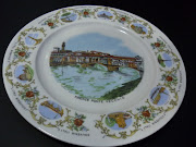 Souvenir Plate from Italy Ponte Vecchio. Beautiful decorative plate which is .