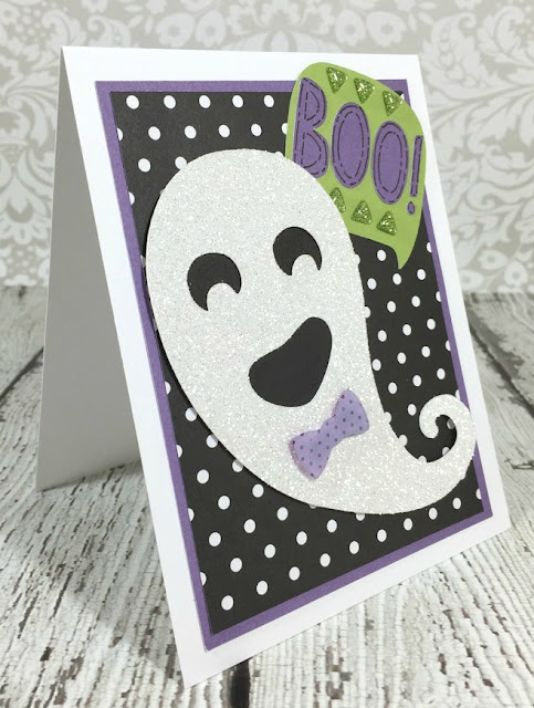 Cricut Artistry Boo ghost card