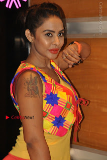 Telugu Actress Model Sri Reddy Latest Stills in Yellow Dress  0002.JPG