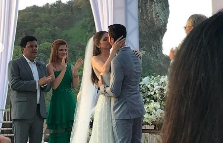 Casamento da filha de Mendonça Filho reúne mundo político e empresarial em Fernando de Noronha