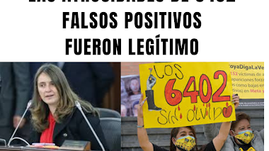 Para la senadora Paloma Valencia las atrocidades del Estado como 6402 falsos positivos  Fueron legítimo