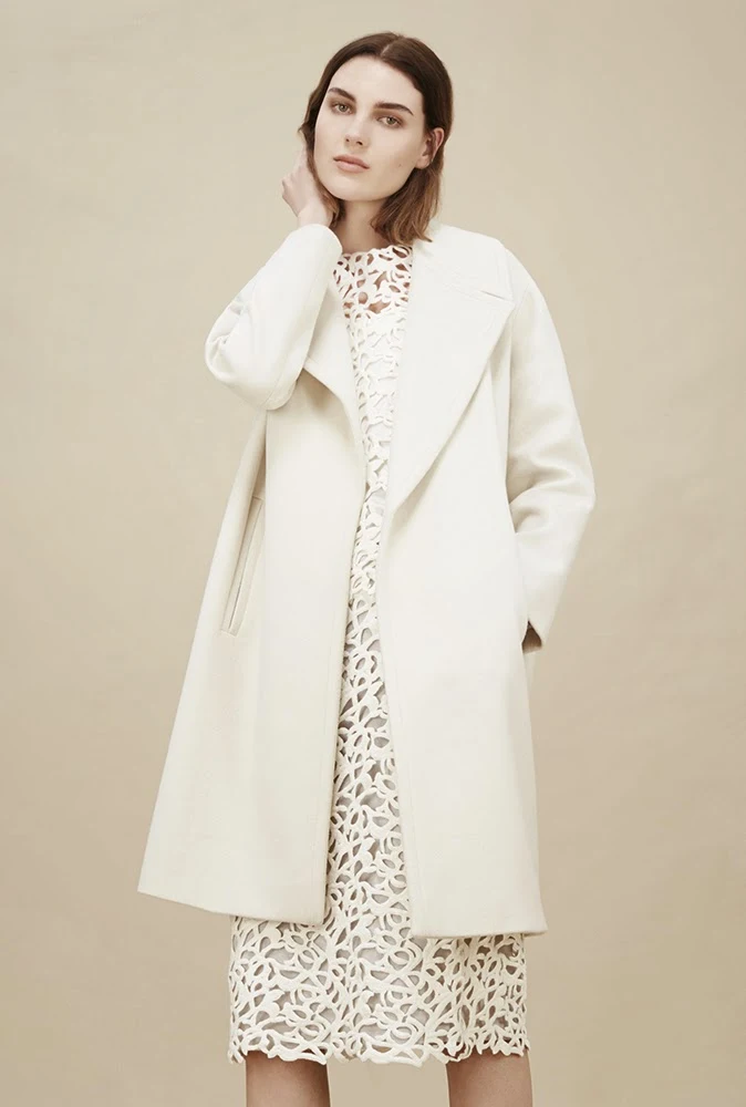 Hobbs cream Joanne Coat, Lauren Top, Lauren Skirt