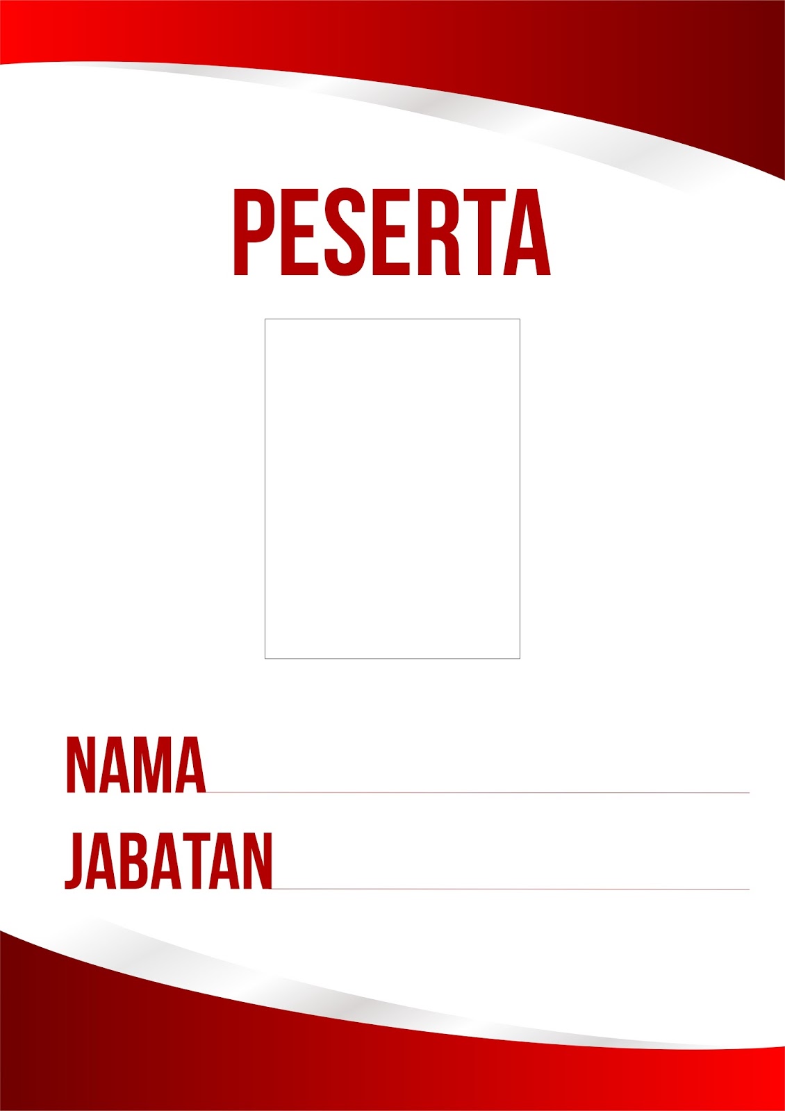 Desain ID Card Minimalis Kosong - BANG ABU MUSIC