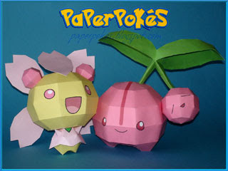 Cherubi Cherrim Papercraft