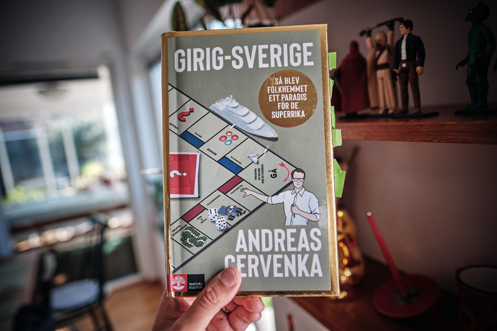 Girig-Sverige, bok, Andreas Cervenka