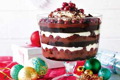 Chocolate and cherry trifle desserts recipes