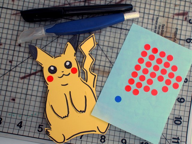 Paint Chip Pokemon Pikachu Bookmarks- Easy Kids Craft!