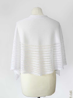 machine knitting passap bamboo lace scarf shoulderette