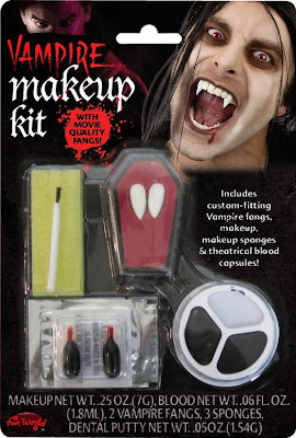  Do you want to become a vampire on this Halloween. This Vampire makeup kit will help you make your wish come true.