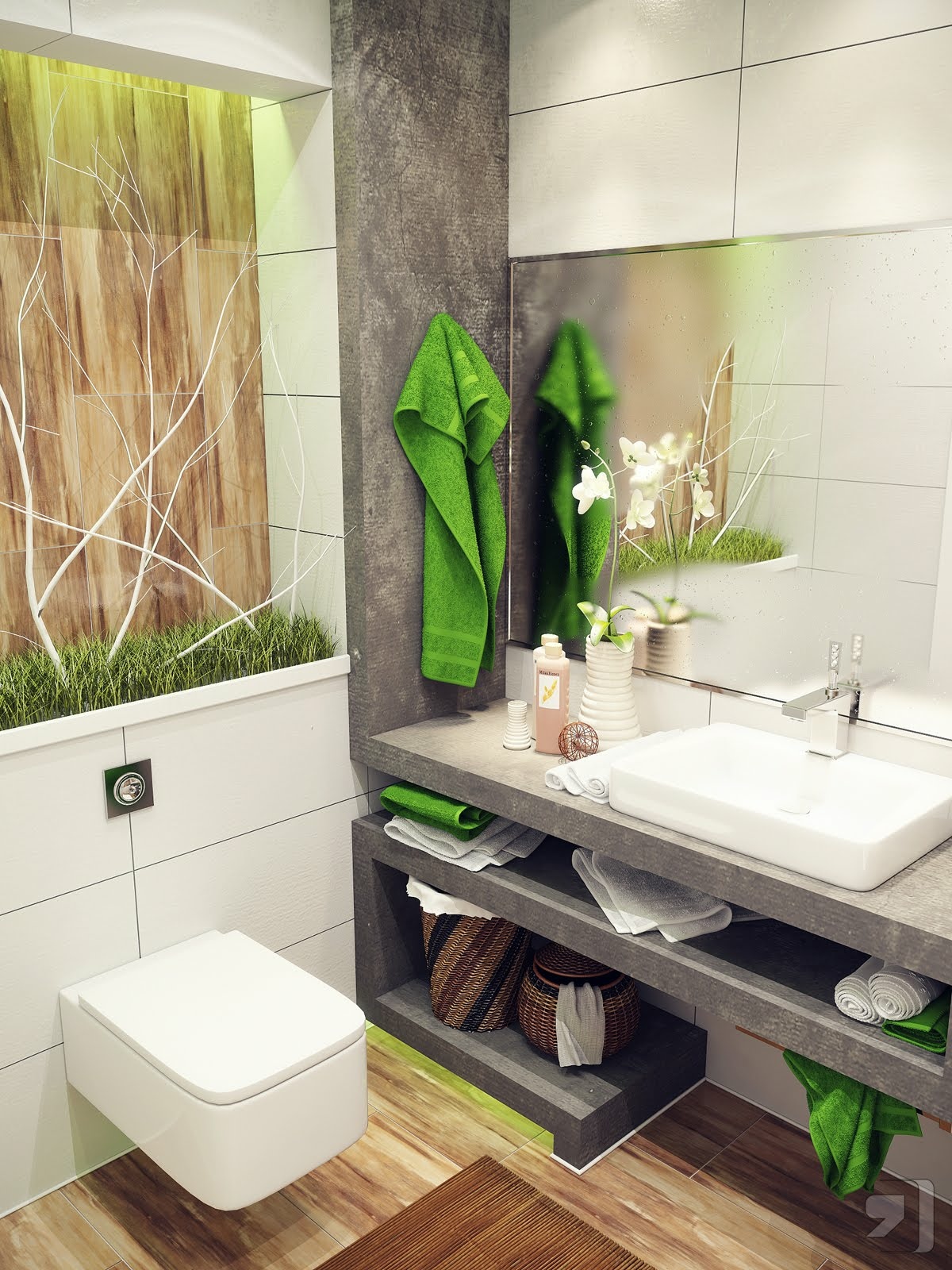 Deco Bilik Air Kecil Small Bathroom Design DEKORUMAH COM