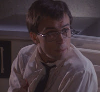 Jeffrey Combs wonders if Barbara will get naked again in House of Re-Animator.