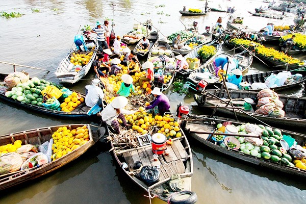 Một góc chợ những ngày giáp tết ở Cà Mau