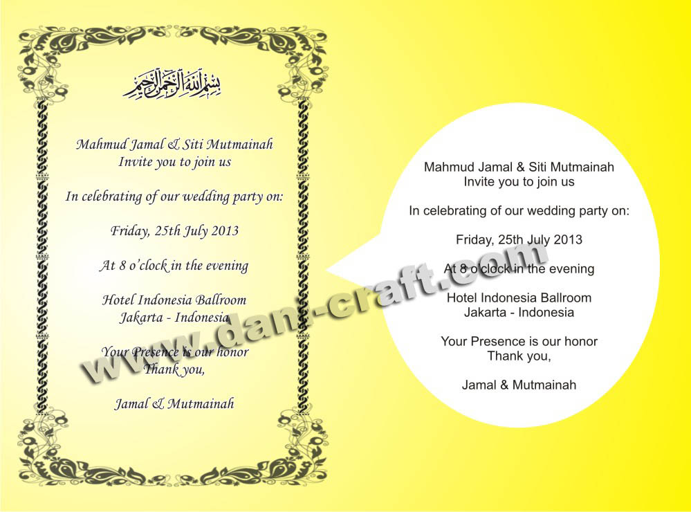 Contoh Invitation Beserta Artinya - Contoh 37