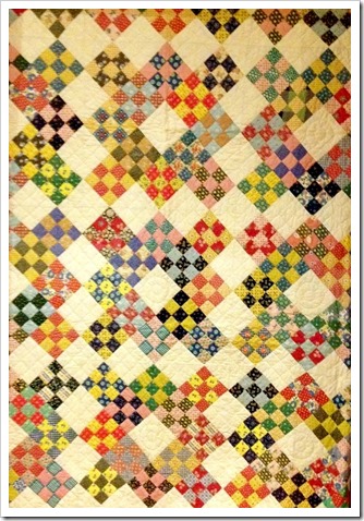 Antique 9 patch quilt