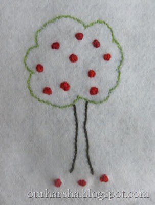 Apple Tree-Hand Embroidery (6)