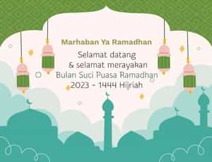 contoh desain  ucapan selamat marhaban ya ramadhan 2023