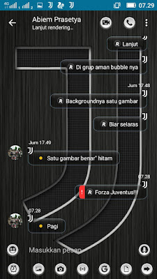 Download BBM Mod JJ Juventus versi 3.3.1.24 APK Terbaru  Gratis for Android
