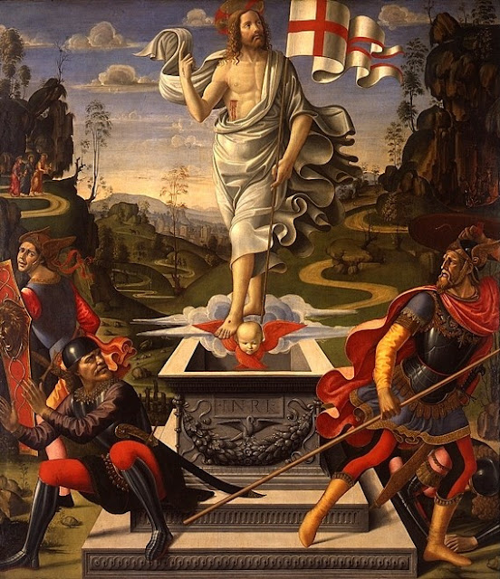 Resurrezione di Cristo - Pala Tornabuoni 1490 - 1498 - Domenico Bigordi Il Ghirlandaio e bottega - Gemäldegalerie - Berlino
