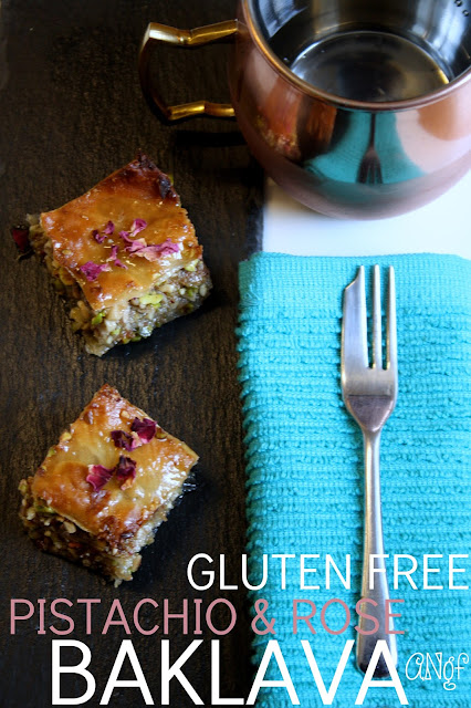 Gluten Free Pistachio & Rose Baklava from Anyonita-Nibbles.co.uk