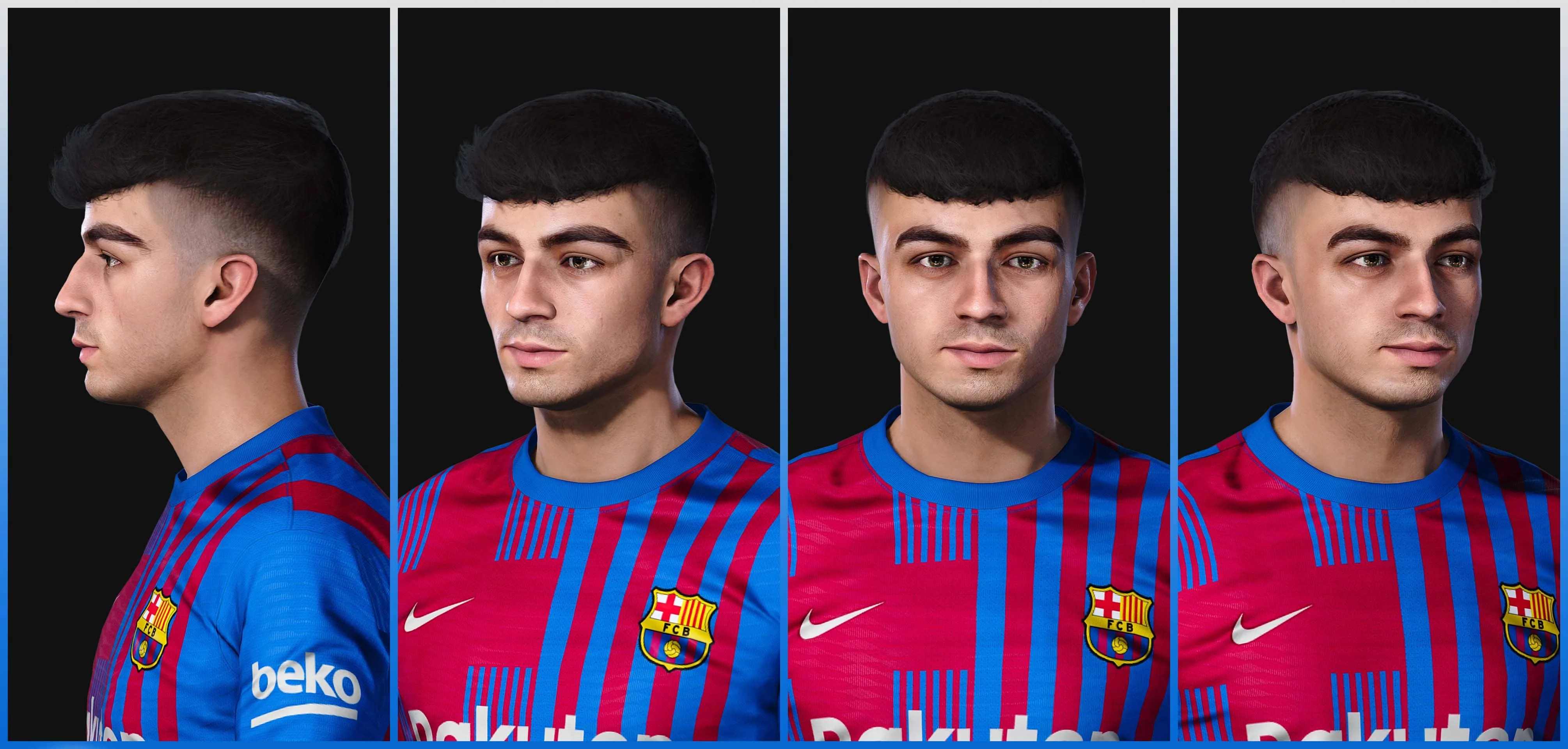 eFootball PES 2021 Pedri (Barcelona) Face