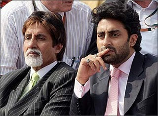 Amitabh Bachchan with son