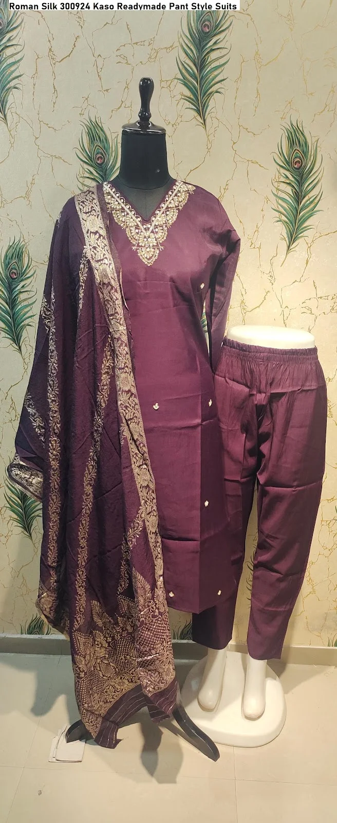 Roman Silk 300924 Kaso Readymade Pant Style Suits