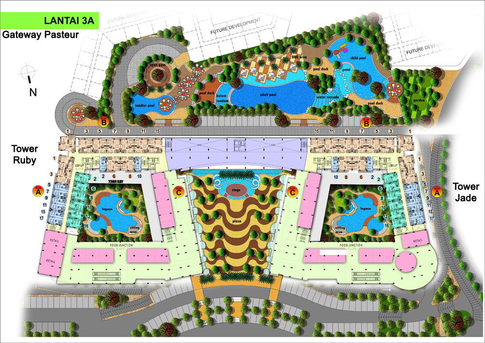  APARTEMEN  GATEWAY  PASTEUR  BANDUNG FlOOR PLANE APARTEMEN  