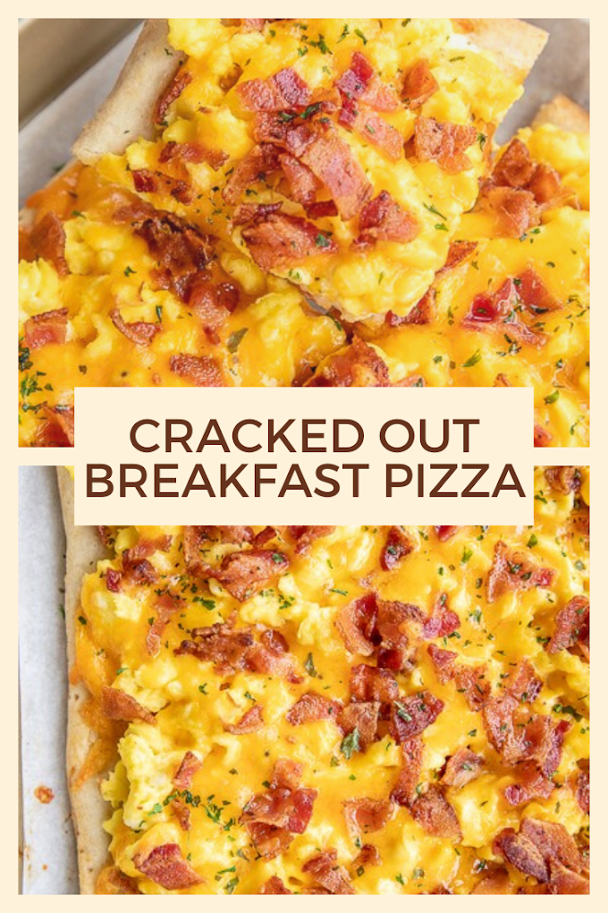 CRACKED OUT BREAKFAST PIZZA