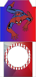 Spiderman Party,  Free Printable Tea Bag.