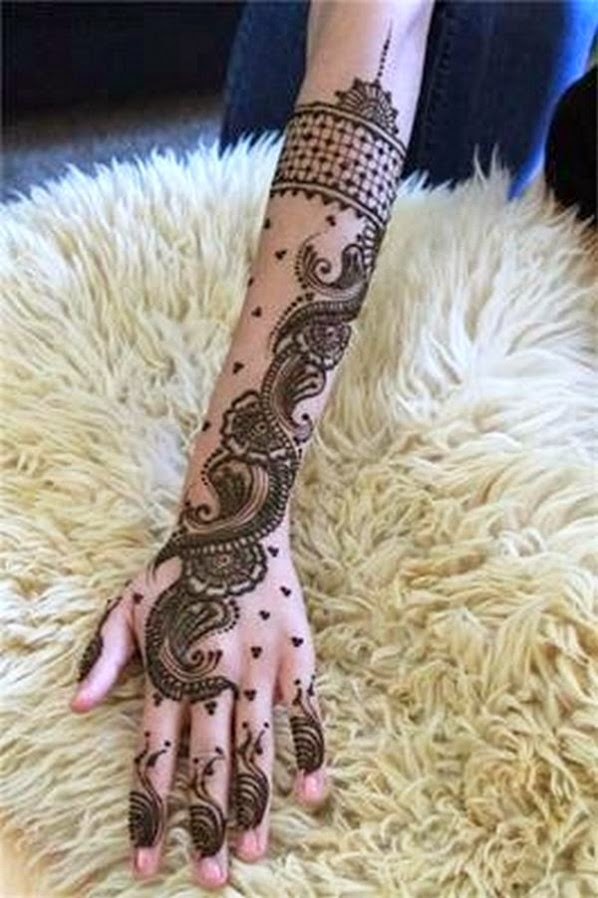 Indian Style Mehndi Design For Girls On Eid