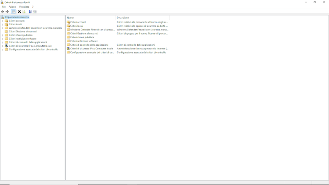 Criteri di sicurezza locali