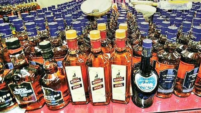 A tanker seized carrying 10000 liquor bottles in AP