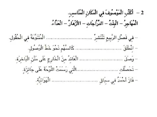 نماذج إنتاج كتابي سنة رابعة ابتدائي