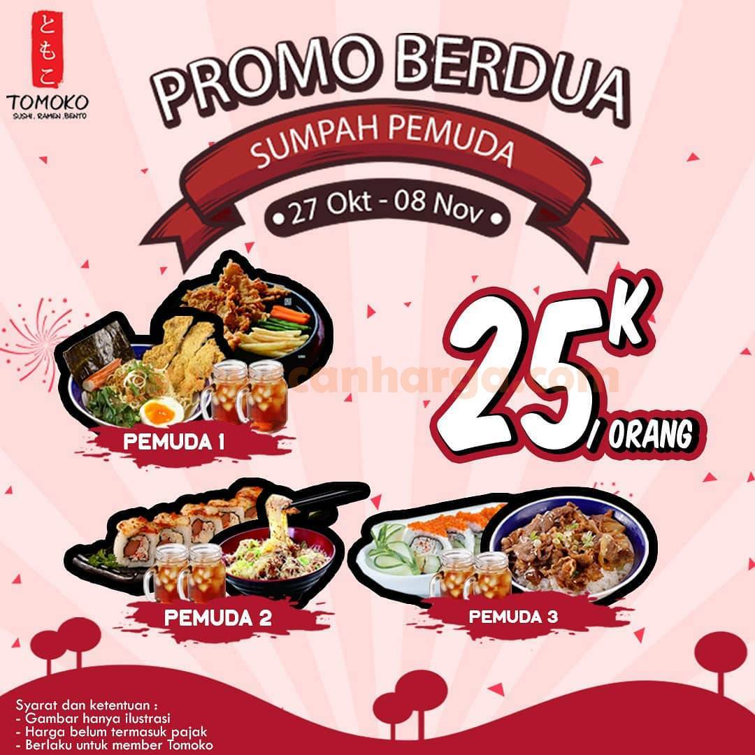 Promo Sushi Tomoko Paket Pemuda - Makan Berdua cuma Rp 25RB/orang