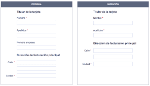 Web para ingresar los datos personales