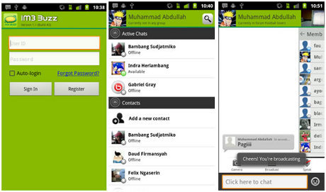 pengertian im3 buzz, fungsi dan kegunaan im3 buff itu apa, aplikasi chatting android keren selain whatsapp dan bbm