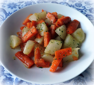 Honey Dill Glazed Turnips & Carrots