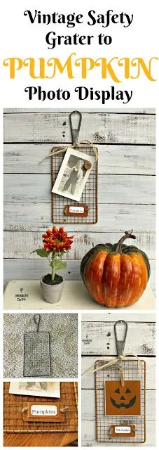 Safety Grater to Pumpkin/Jack o'Lantern Decor www.organizedclutter.net