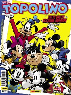 Topolino 3284 - 31 Ottobre 2018 | ISSN 1120-611X | CBR 215 dpi | Settimanale | Fumetti Classici | Universo Disney
Numero volumi : IN CORSO
Topolino apparve in Italia il 30 marzo 1930, quando sul n.13 del settimanale torinese Illustrazione del Popolo, diretto da Lorenzo Gigli, fu pubblicata la prima striscia disegnata da Ub Iwerks e intitolata Le avventure di Topolino nella giungla. Due anni dopo si ha il primo libro illustrato italiano con le sue immagini: Sua Altezza Reale il Principe Codarello e, poco più tardi, il 31 dicembre 1932, esce il primo numero di Topolino in formato giornale, edito da Nerbini.
Sulla falsariga del celebre Corriere dei Piccoli, anche Topolino si presentava ai lettori con periodicità settimanale e si apriva con una breve storia in cui le didascalie sono scritte in rima e realizzata da Giove Toppi, che divenne quindi il primo autore Disney italiano. Sul settimanale della Nerbini, comunque, trovano spazio soprattutto le strisce e le tavole realizzate da Floyd Gottfredson. In queste storie vengono anche introdotte delle didascalie in rima, scritte dal primo direttore della rivista, Paolo Lorenzini (detto Collodi Nipote in quanto nipote di Carlo Collodi), e viene anche assegnato il nome definitivo alla spalla di Topolino, ovvero quel Pippo un po' lunatico e un po' svampito che sui libri della Salani veniva ancora chiamato Medoro.
Nerbini non si era assicurato correttamente i diritti di pubblicazione: quando aveva varato la sua rivista, infatti, si era rivolto al Consorzio Cinematografico E.I.A., il distributore dei cortometraggi di Topolino, quando in realtà i diritti per le riviste erano stati dati in mano al giornalista Guglielmo Emanuel dallo stesso Disney. Per cui, per un paio di numeri, la testata passò da Topolino a Topo Lino, per poi riprendere la nota testata con il n.7. Il Topolino Giornale era formato da otto pagine e non conteneva solo storie a fumetti Disney ma anche storie non-Disney che anzi erano di solito la maggioranza delle storie presenti in un numero.
Il numero 137 del Topolino Giornale, dell'11 agosto 1935, segna il passaggio di consegne da Nerbini alla Mondadori. Il fascismo, tuttavia, causò dei problemi al giornale. Dal 1938, il Min.Cul.Pop. (Ministero della Cultura Popolare) impone alla stampa di non editare più i protagonisti del fumetto popolare americano. Il solo Topolino è risparmiato, e così il suo logo e il suo personaggio possono continuare ad esistere nelle edicole italiane, ma in piena seconda guerra mondiale, a partire dal n.476 del 27 gennaio 1942, anche il settimanale è costretto a cedere alle restrizioni. Lo sostituisce Tuffolino, un ragazzetto dalle medesime caratteristiche fisiche, disegnato dal grande illustratore Pierlorenzo De Vita. Con la fine del fascismo, le avventure di Topolino poterono di nuovo essere pubblicate.
Alla fine degli anni quaranta, però, i giornali a fumetti che pubblicavano storie a puntate di non più di due tavole ad episodio erano irrimediabilmente in crisi, e così lo stesso Topolino, le cui vendite erano di gran lunga calate rispetto al periodo d'oro. Mondadori, però, non poteva rinunciare alla rivista da edicola per non perdere i ricchi diritti delle pubblicazioni da libreria, così decise un doloroso ma necessario cambio di formato e periodicità. Nel 1949 nasce così il periodico a fumetti Topolino formato libretto, all'inizio con cadenza mensile, quindi quindicinale e, infine, settimanale, fino a giungere a oggi al suo sessantesimo anniversario e con oltre 3000 numeri usciti, ricchi di storie tra le più famose, con autori da Carl Barks a Romano Scarpa, da Floyd Gottfredson a Giovan Battista Carpi e così via.