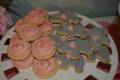 Flower and Elephant Shaped Sugar Cookies