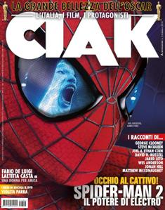 Ciak - Febbraio 2014 | ISSN 1122-8040 | TRUE PDF | Mensile | Cinema
Ciak è una rivista mensile italiana dedicata al mondo del cinema, nata nel 1985. Fa capo al gruppo editoriale Arnoldo Mondadori Editore.
Il mensile propone interviste, recensioni, anteprime e notizie sulle uscite cinematografiche e le novità dell'home-video.
Ciak offre allegati, come libri che raccontano i grandi film e i loro dietro le quinte.