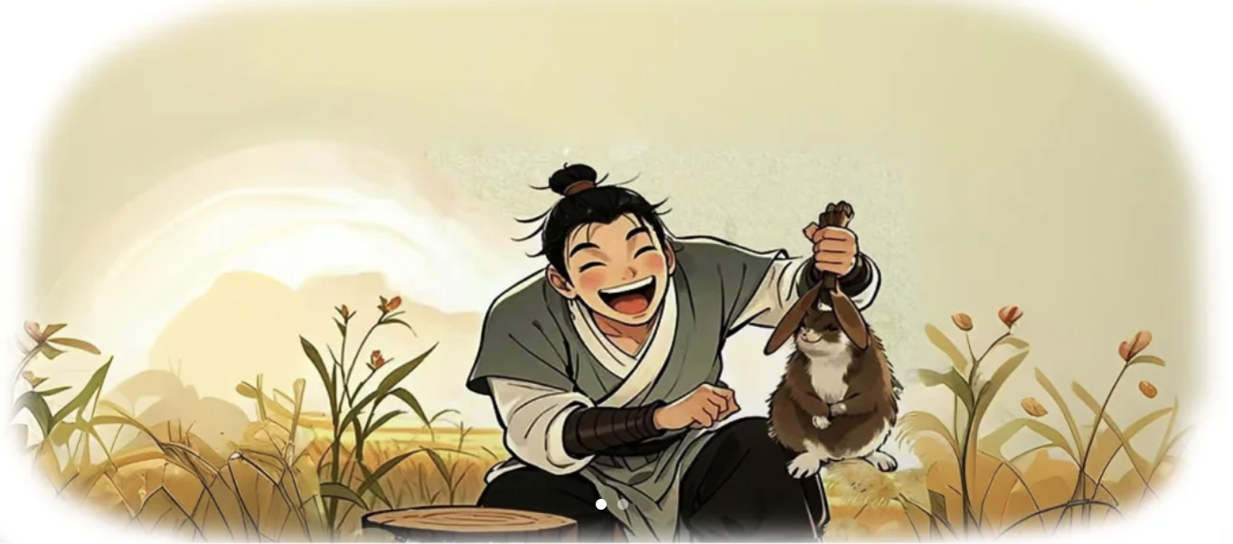Thành ngữ : Há miệng chờ sung 守株待兔